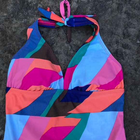 HAPARI One Pc Suit Abstract Color Design Sz 4-6 Sm - Picture 3 of 7